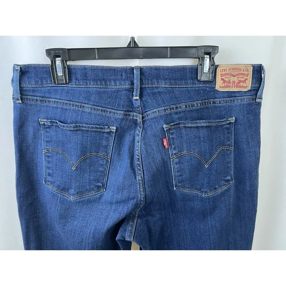 Levi's 311 Shaping Skinny Jeans Women's 33 Medium Wash Blue Stretch Denim Pants